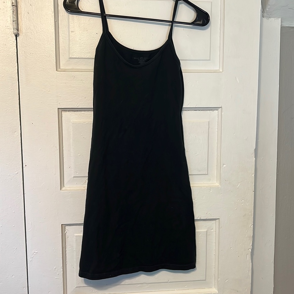 Black midi dress
